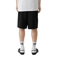 Short ajusté en mohair et laine avec découpe arrière - Black