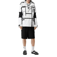 Short ajusté en mohair et laine avec découpe arrière - Black