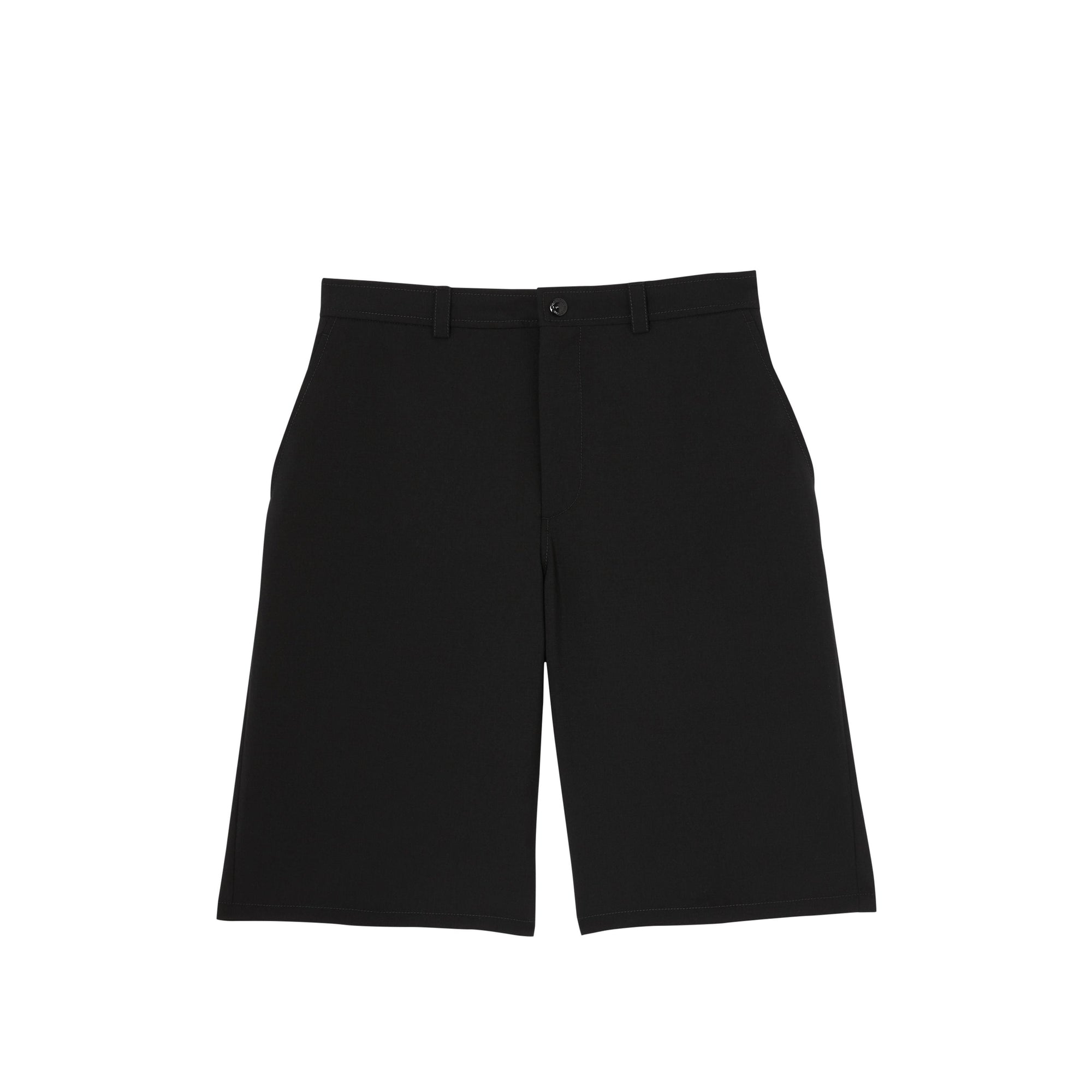 Short ajusté en mohair et laine avec découpe arrière - Black