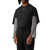 Pantalon de costume en mohair et laine avec boutons pression - Black