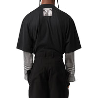 Pantalon de costume en mohair et laine avec boutons pression - Black