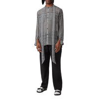 Pantalon de costume en mohair et laine avec boutons pression - Black
