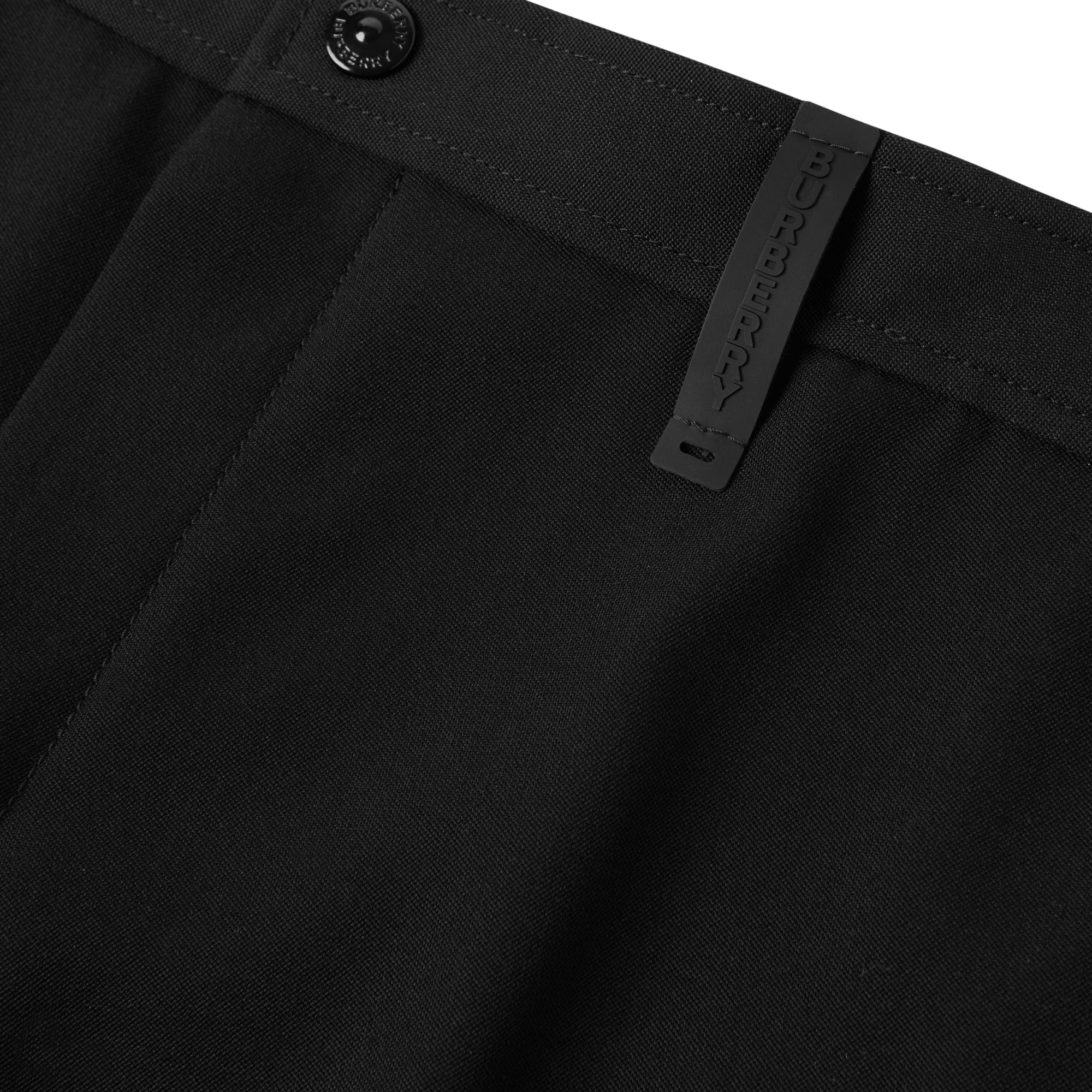 Pantalon ample en laine avec découpe arrière - Black