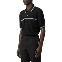 Polo en laine avec logo brodé - Black