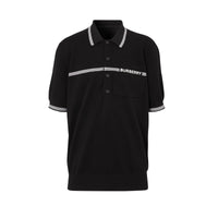 Polo en laine avec logo brodé - Black