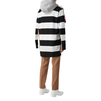 Polo de rugby déstructuré en coton check et rayé - Bright Red Check