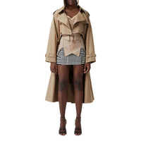 Trench en gabardine de coton avec découpe - Soft Fawn