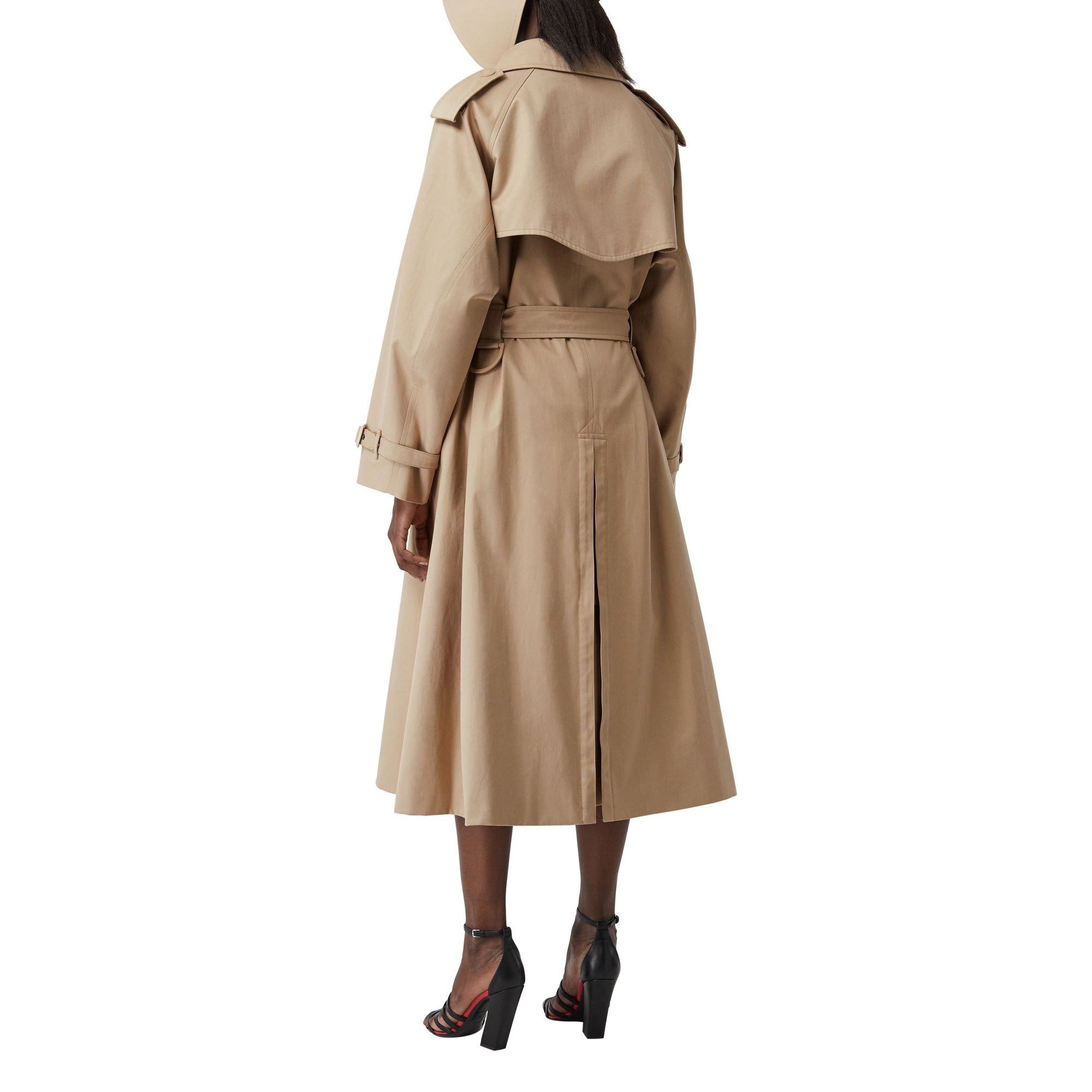 Trench en gabardine de coton avec découpe - Soft Fawn
