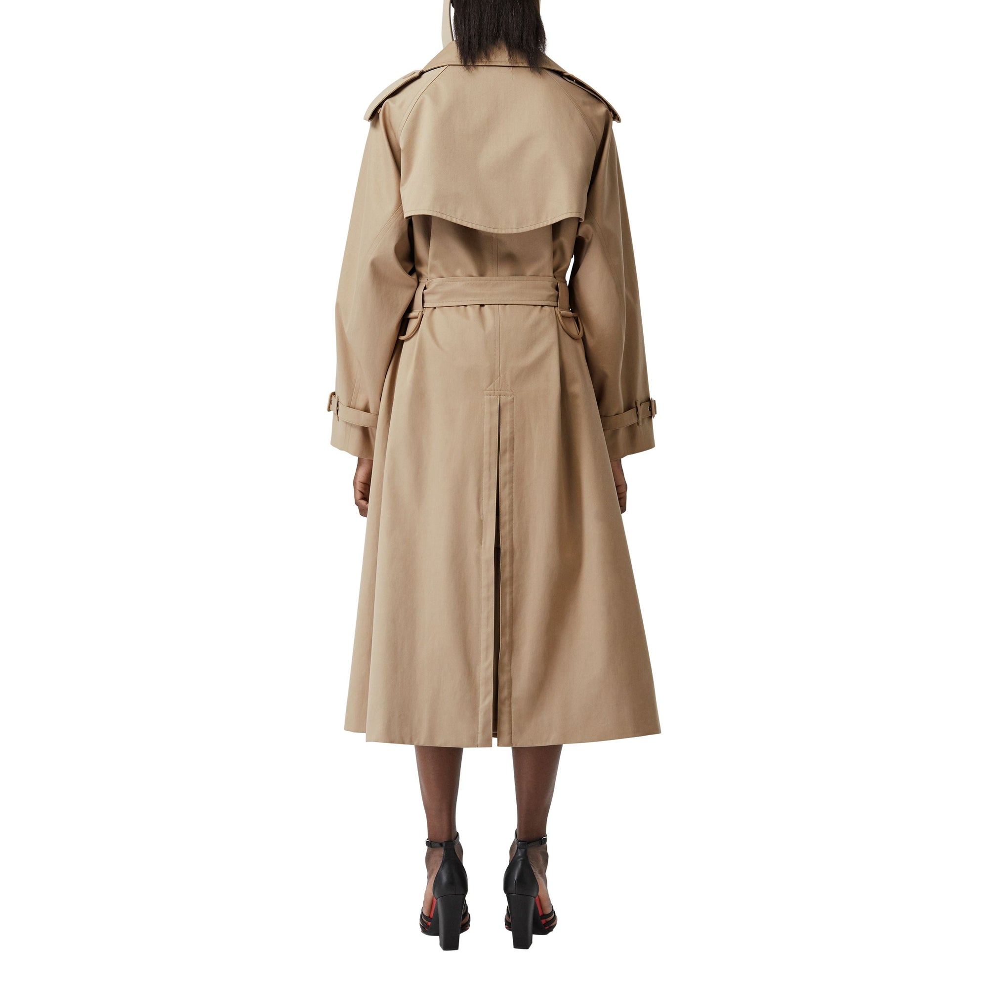 Trench en gabardine de coton avec découpe - Soft Fawn