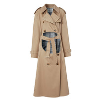 Trench en gabardine de coton avec découpe - Soft Fawn