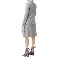 Blazer en jersey de laine technique - Grey Taupe Melange
