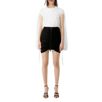 Minijupe en jersey ruché - Black