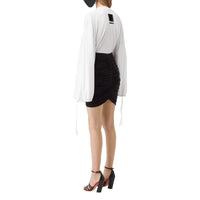 Minijupe en jersey ruché - Black