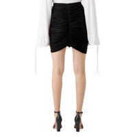 Minijupe en jersey ruché - Black
