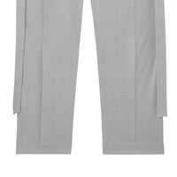 Pantalon tailleur sur mesure en jersey avec sangles - Heather Melange