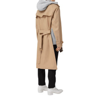 Trench déstructuré en coton et jersey - Soft Fawn