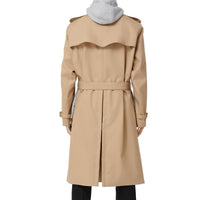 Trench déstructuré en coton et jersey - Soft Fawn