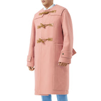 Duffle-coat en laine feutrée avec Vintage check - Dusty Pink
