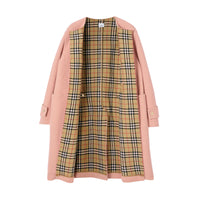Duffle-coat en laine feutrée avec Vintage check - Dusty Pink