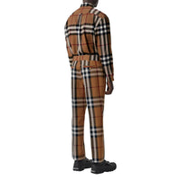 Pantalon de costume en laine House Check - Birch Brown Check