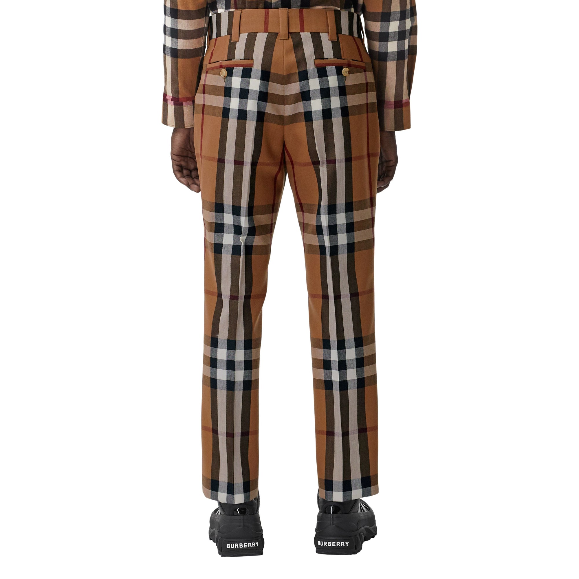 Pantalon de costume en laine House Check - Birch Brown Check