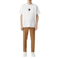 Pantalon en laine grain de poudre - Fawn
