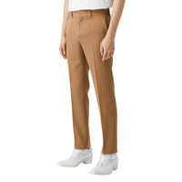 Pantalon en laine grain de poudre - Fawn