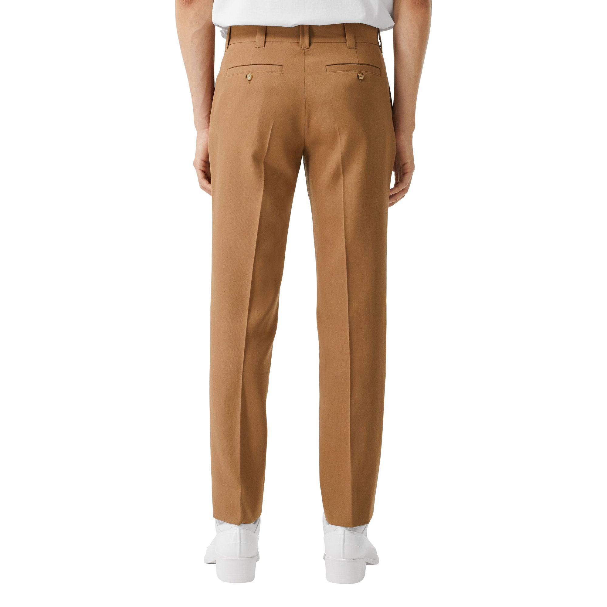 Pantalon en laine grain de poudre - Fawn