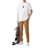 Pantalon en laine grain de poudre - Fawn