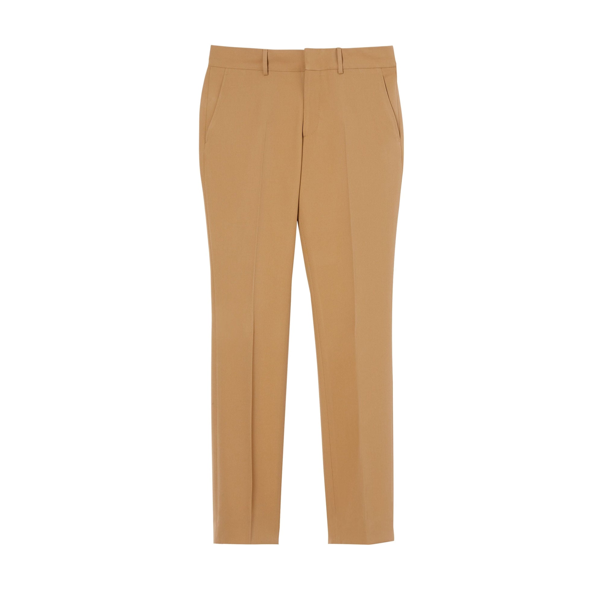 Pantalon de costume en sergé de laine - Dark Tan