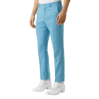 Pantalon de costume en laine et ramie - Blue Topaz