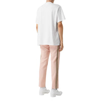 Pantalon de costume en sergé de laine à bandes check - Blush Pink