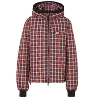 Vest à capuche matelassée - Bright Red Check