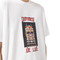 T-shirt en coton à imprimé photo - Optic White