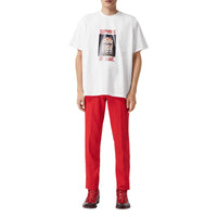 T-shirt en coton à imprimé photo - Optic White