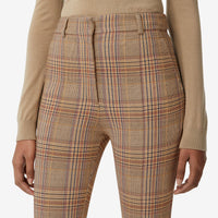 Jodhpur en jersey stretch check - Dark Honey