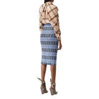 Jupe plissée check - Pale Blue Check