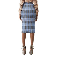 Jupe plissée check - Pale Blue Check