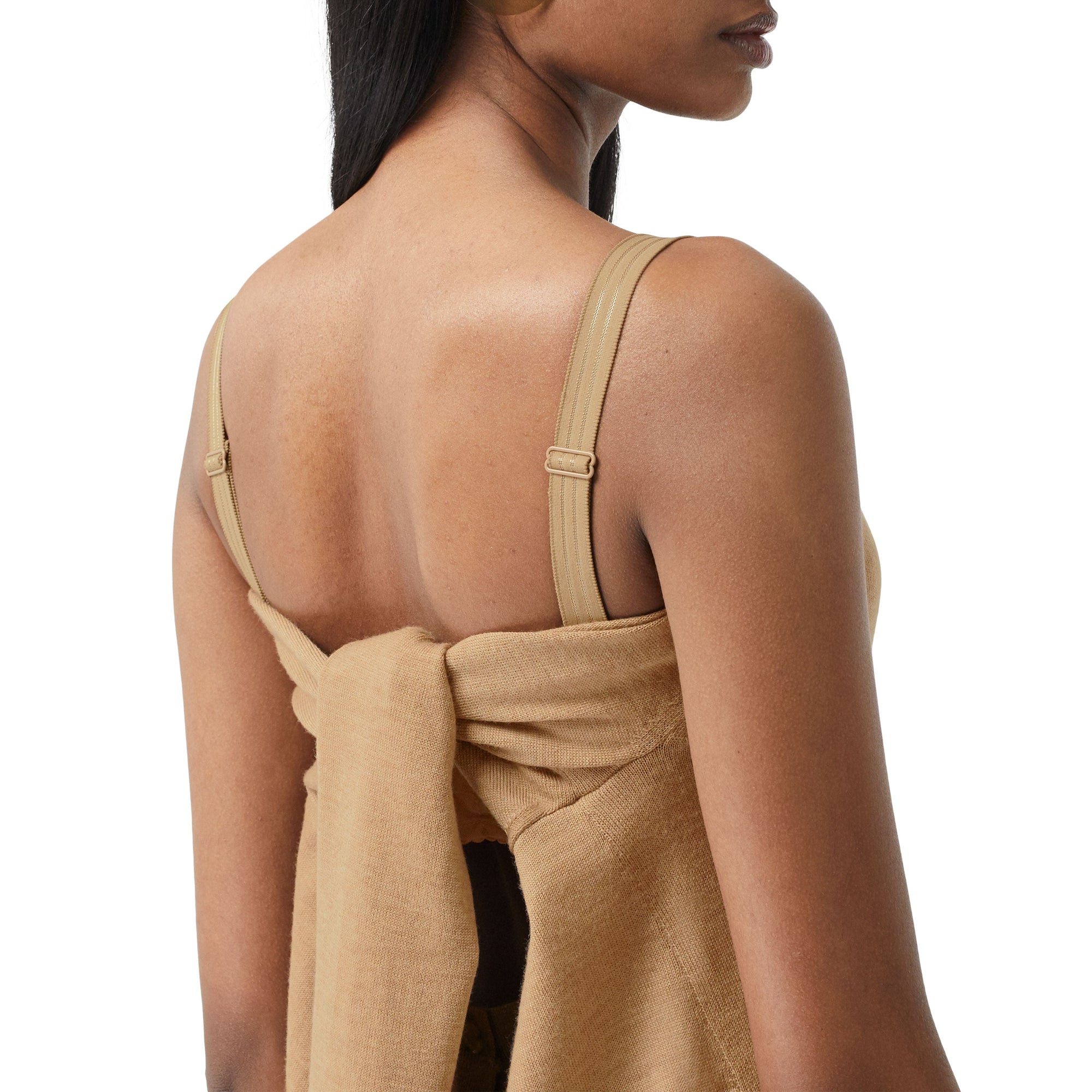 Robe pull déstructurée en laine - Biscuit
