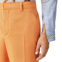Pantalon ample en mohair et laine - Amber Orange