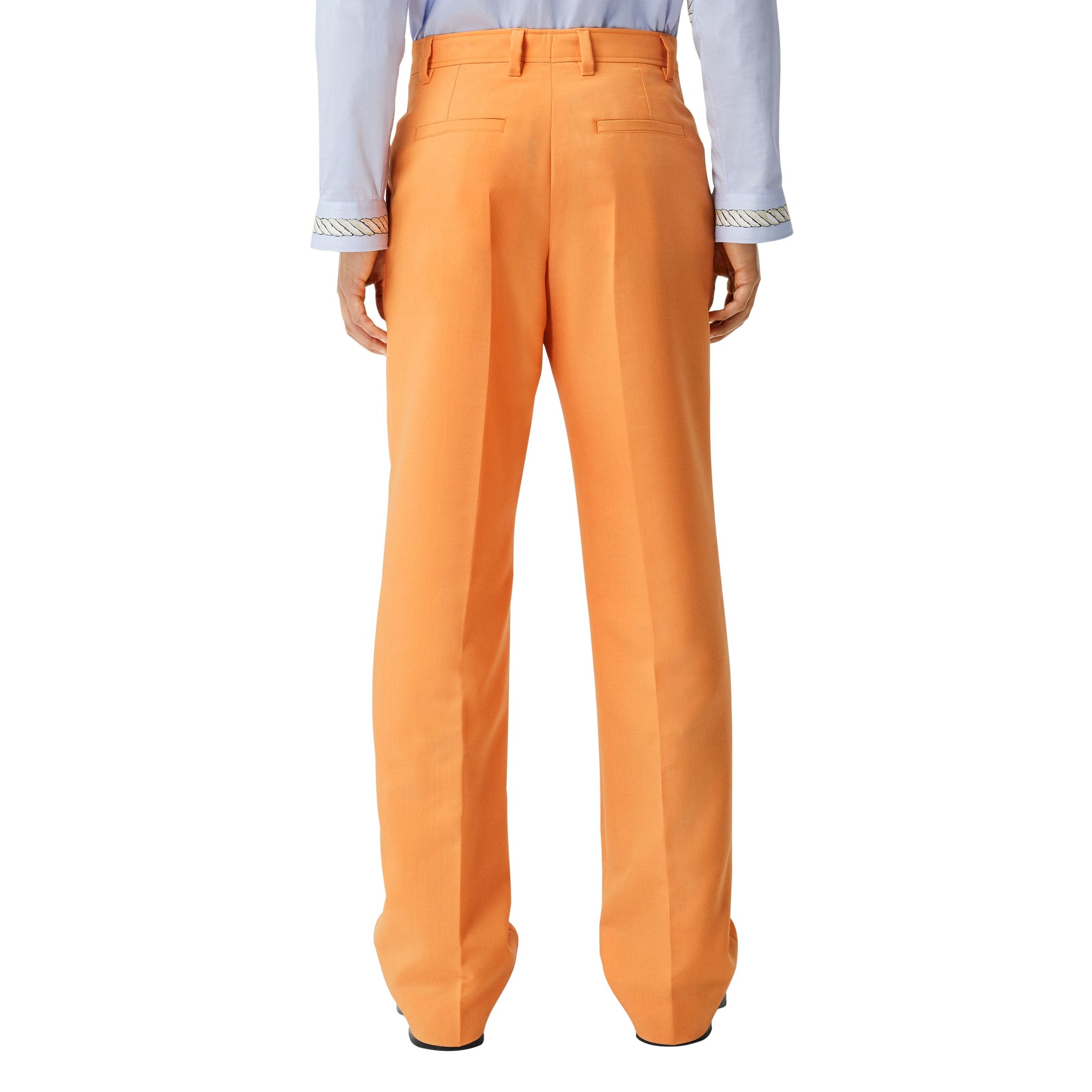 Pantalon ample en mohair et laine - Amber Orange