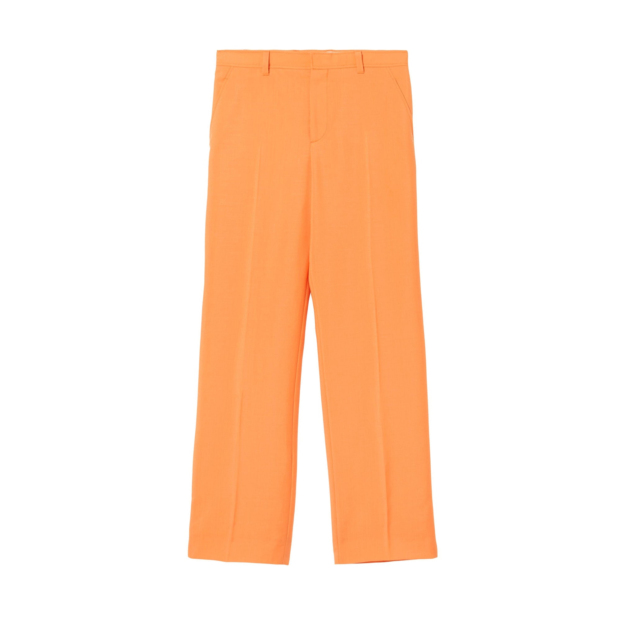Pantalon ample en mohair et laine - Amber Orange