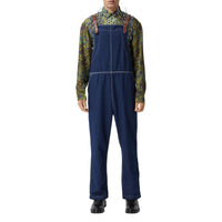 Salopette en denim surpiqué - Dark Canvas Blue