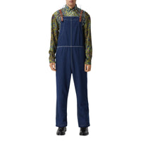 Salopette en denim surpiqué - Dark Canvas Blue