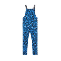 Salopette en jersey à imprimé vaguelette - Ink Blue