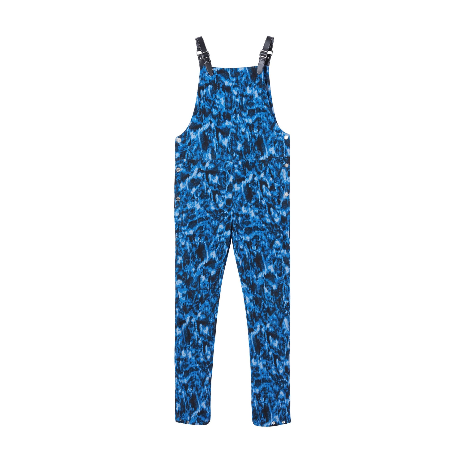 Salopette en jersey à imprimé vaguelette - Ink Blue