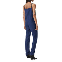Salopette en laine et ramie - Dark Canvas Blue