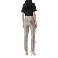 Legging avec cristaux brillants - Beige