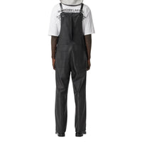 Salopette en cuir avec aileron de requin - Black