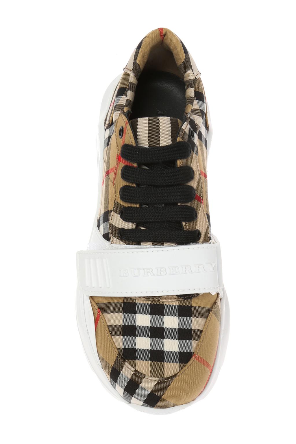 Sneakers en coton Vintage check - Antique Yellow